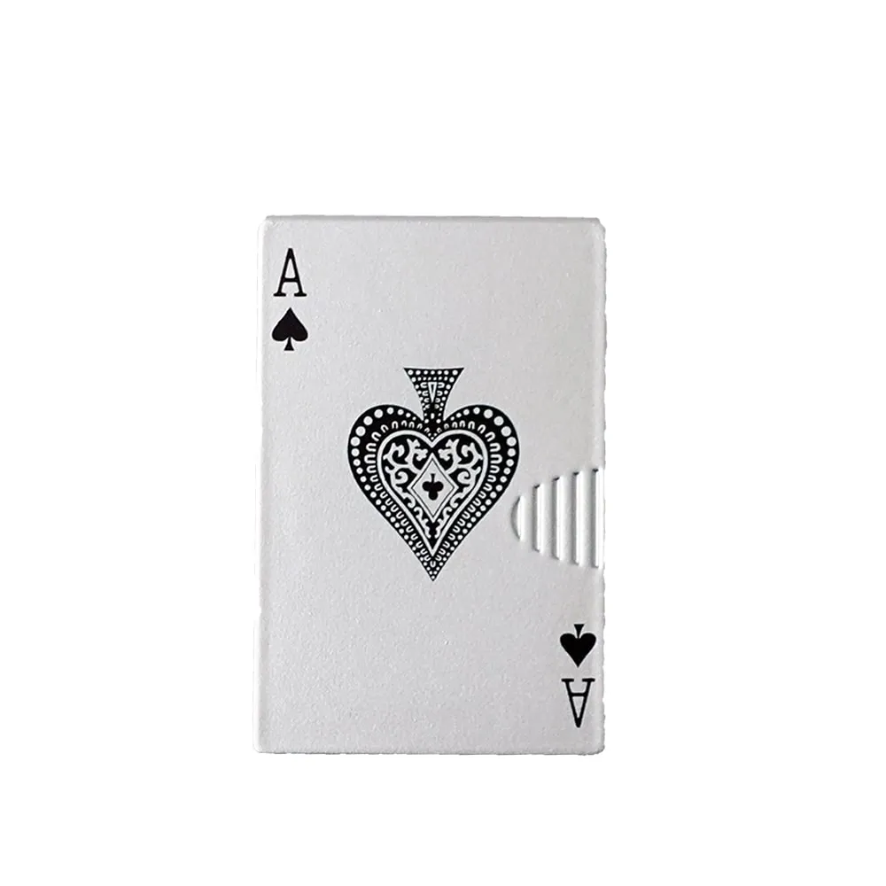 Poker Ace Rechargeable Electronic Lighter – Windproof Zinc Alloy Flip Ignition - Image 3